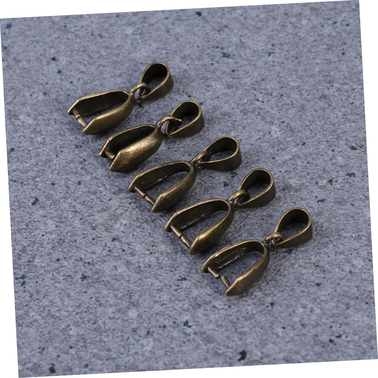 TEHAUX 100pièces Connecteurs Métalliques Pour Perles Et Pendentifs Pinces à Pendentif Apprêts Pour Bijoux Diy Bronze