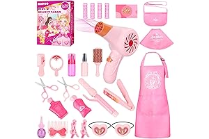 Complete Girls Beauty Salon Set: The Perfect Pretend Play Hair Stylist Toy...