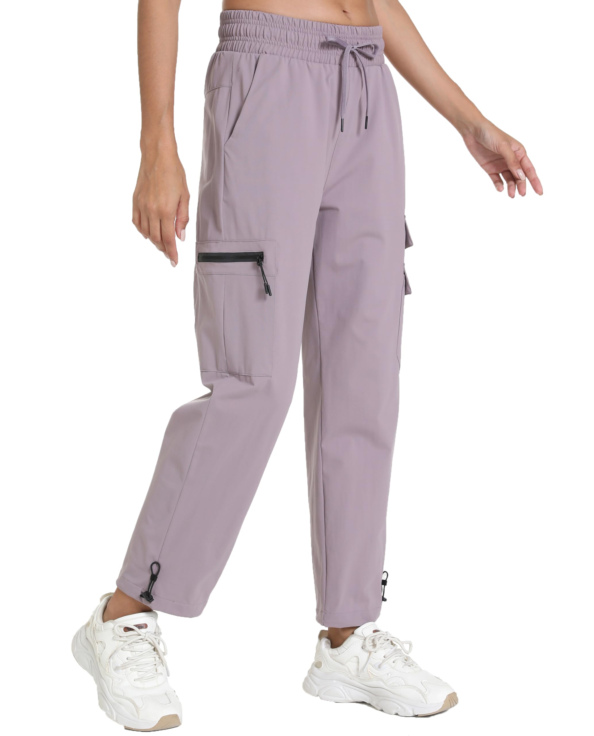Quick Dry Womens Cargo Pants with Pockets Lightweight Hiking Joggers for Workout Athletic Casual Outdoor Camping