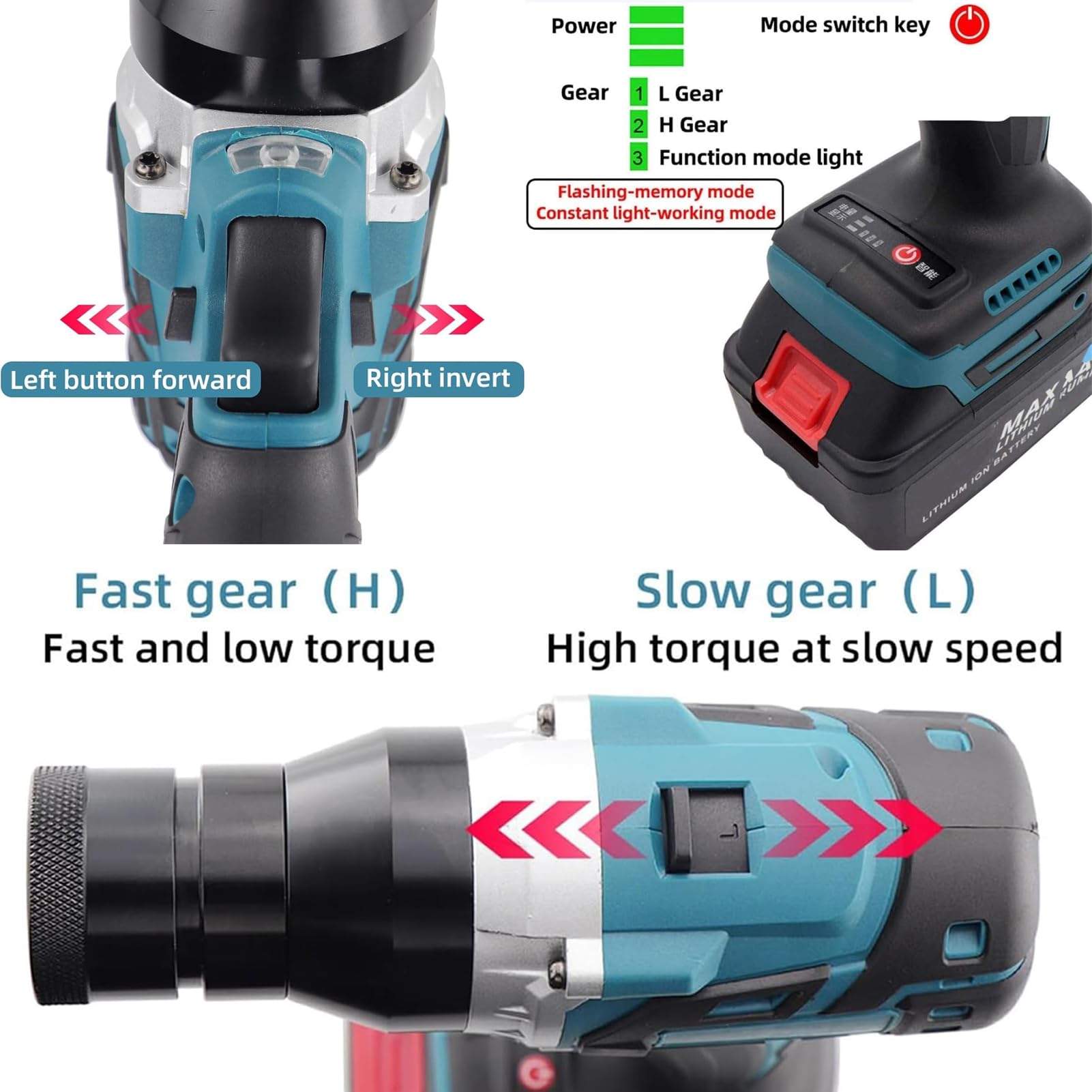 Remachadora de Tuercas a Batería y Eléctrica Portátil - Juego Profesional con Cargador para Tuercas Remachables M3, M4, M5, M6, M8, M10, M12 en Acero (5200mAh, 2 Batería)