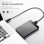 UnionSine 1TB Ultra Disque dur externe Slim Portable HDD-USB 3.0 Stockage pour PC, Mac, ordinateur portable, PS4, Xbox un, Xbox 360-(Noir)