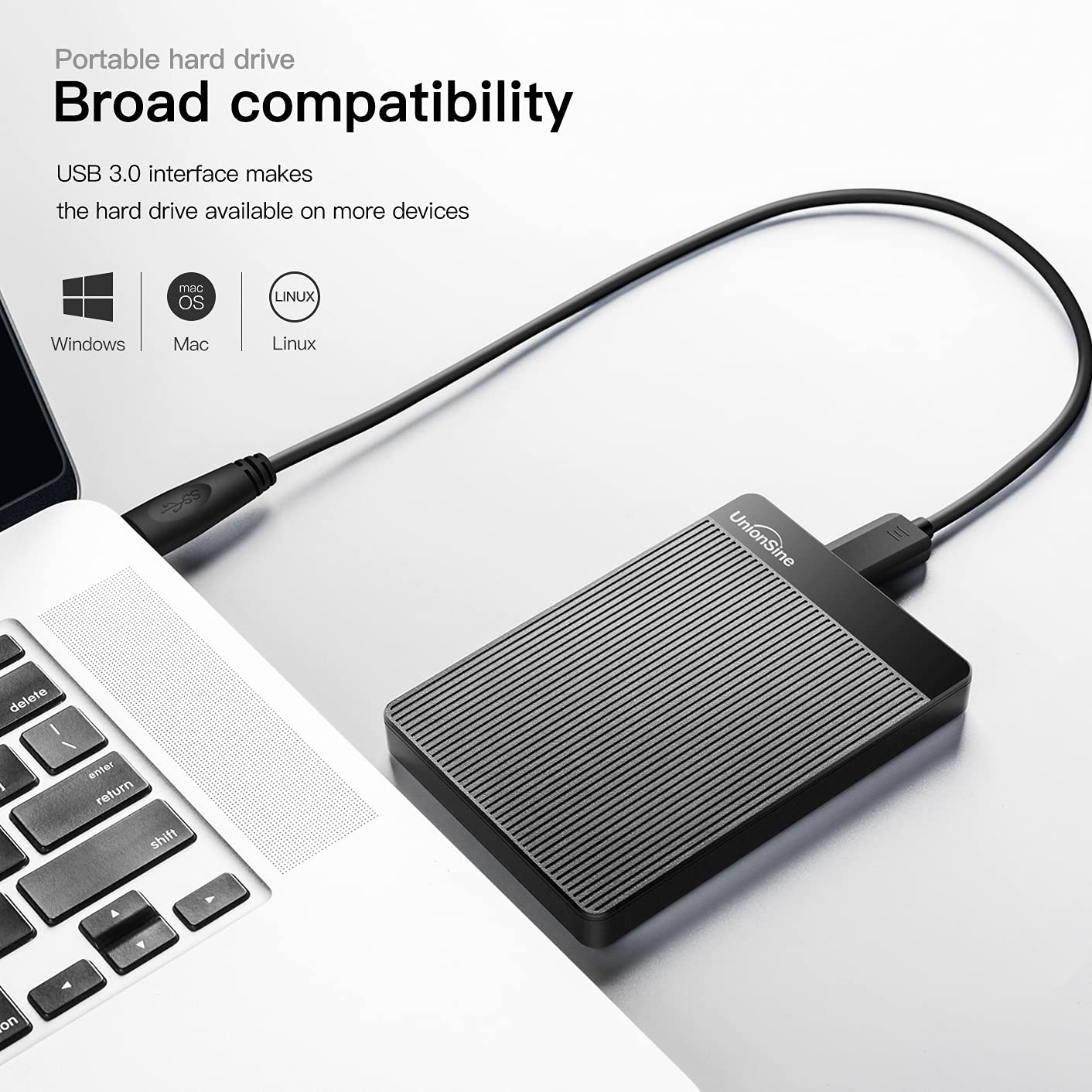 Amazon.com: UnionSine 1TB Ultra Slim Portable External Hard Drive