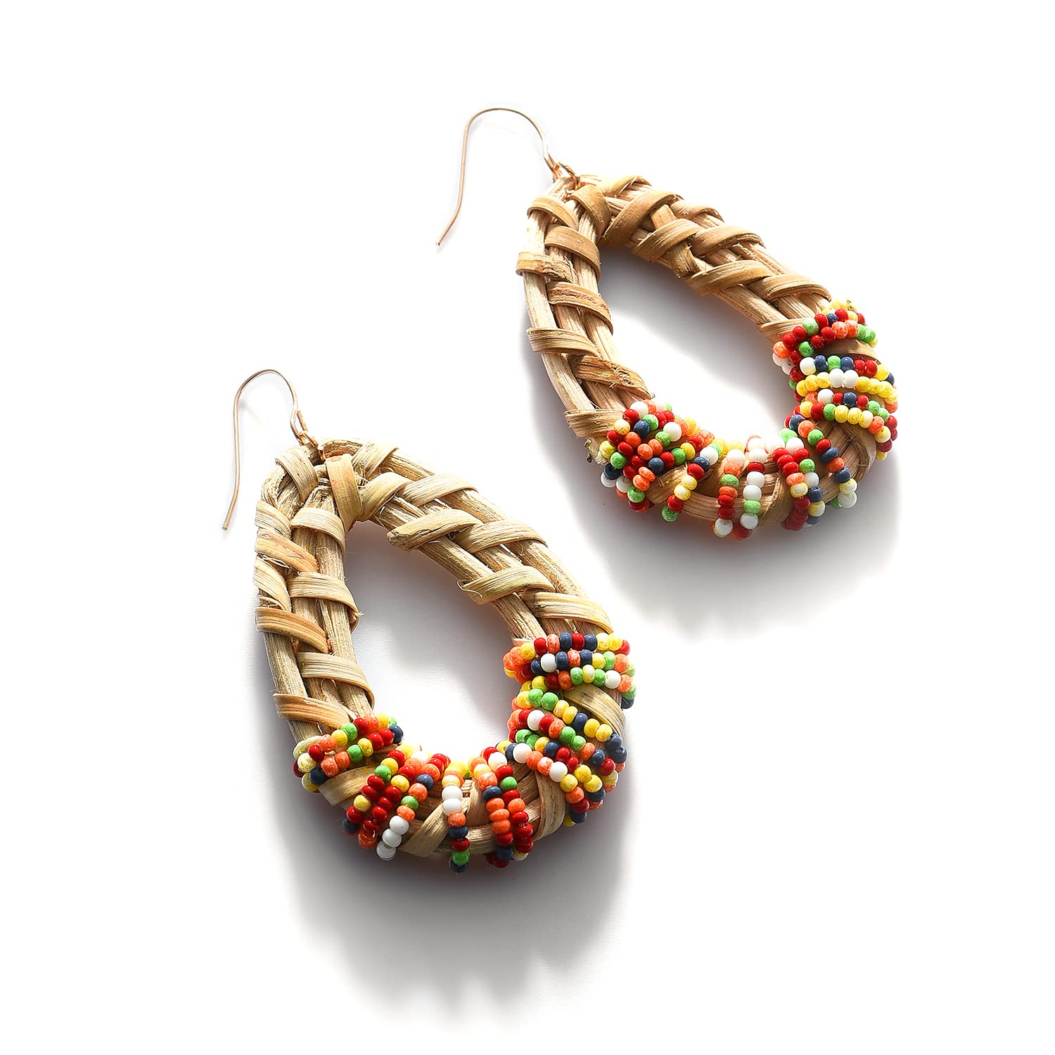 SOHI Beaded Boho Drop Earring for Women & Girls, jewellery for women, light weight earrings, Beach wear, Hook Closure, modern, statement, gold plated, artificial earrings, western earrings (B09TNXV2ZD) Amazon Price History, Amazon Price Tracker