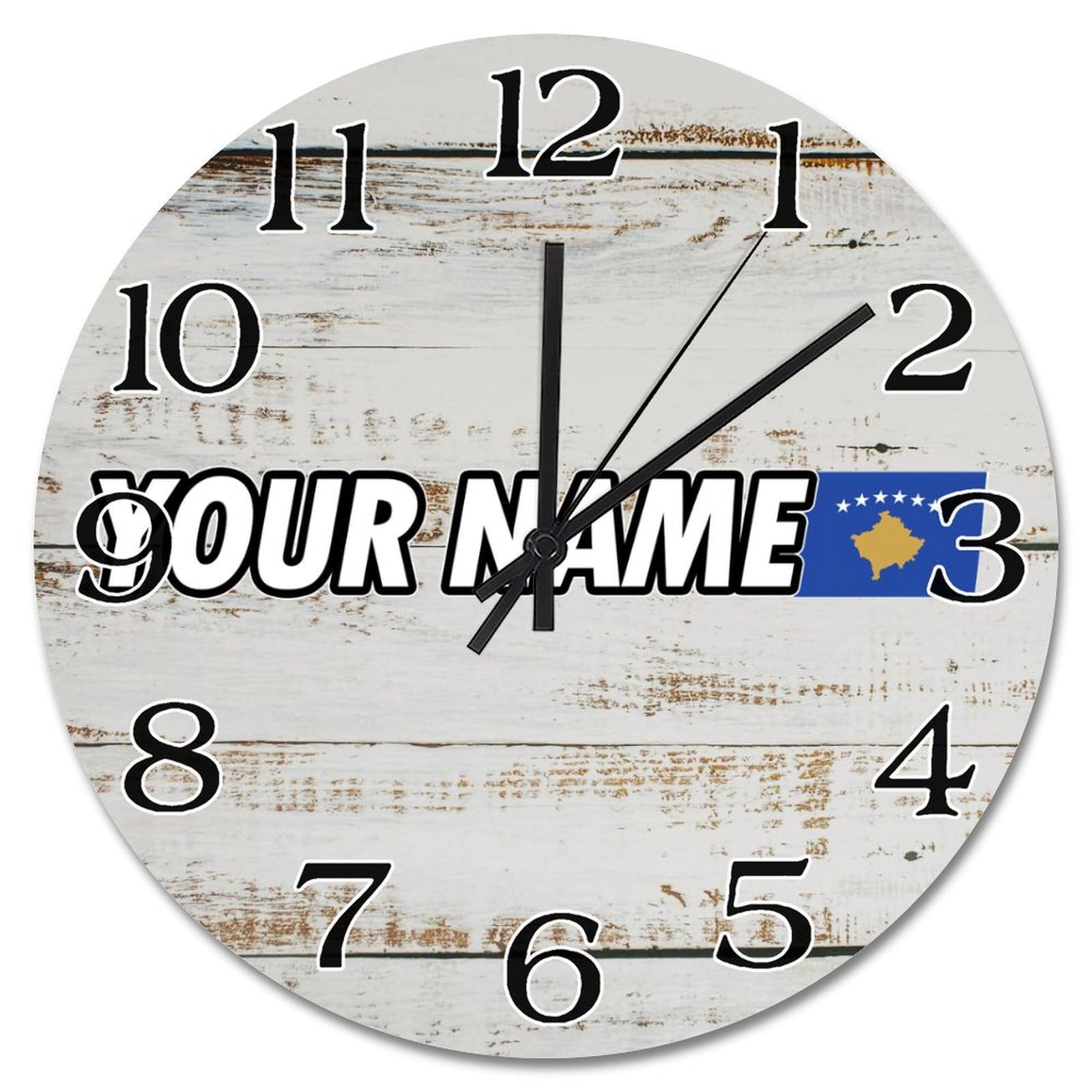 Horloge Kosovo personnalisable cadeau idéal souvenir de pays