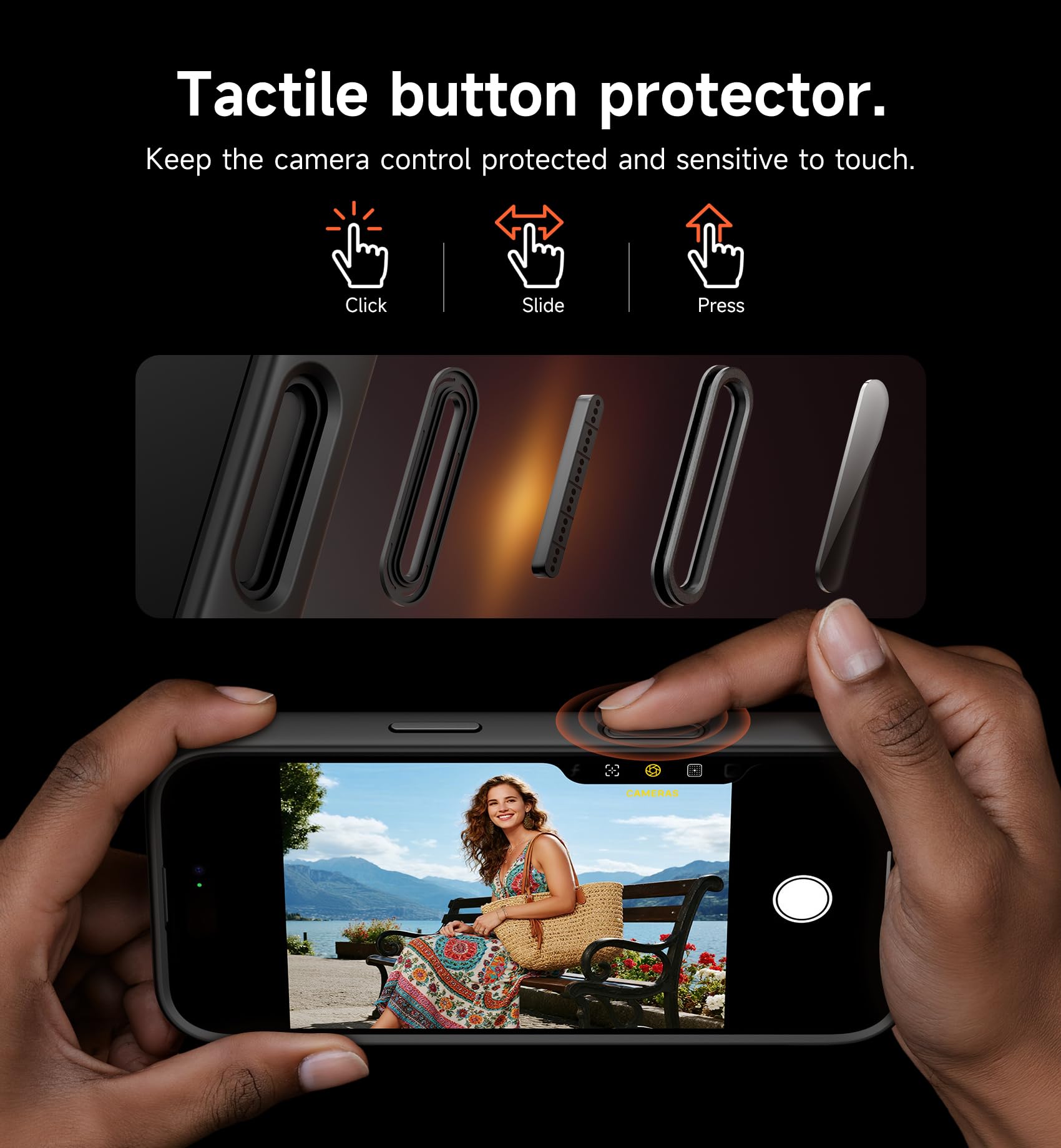 SURITCH Cover Magnetica compatibile con iPhone 18 Pro Max, alloggiamento a prova di urti custodia protettiva con coperchio della fotocamera e supporto regolabile 6,9 pollici(nero)