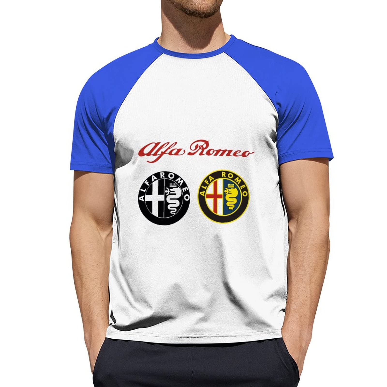 Amazon.co.jp: アルファロメオ Tシャツ メンズ 半袖ラグラン ショート  