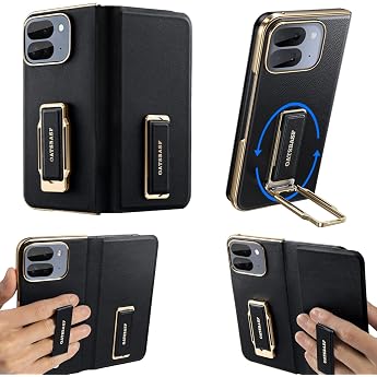 Leather Case for Google Pixel 10 Pro Fold with Mobile Phone Finger Holder 360  Rotating Stand Leather Case Full Protection Shockproof Mobile Phone Case AntiScratch Protective Case for Pixel 10 Pro Fold Flip Case