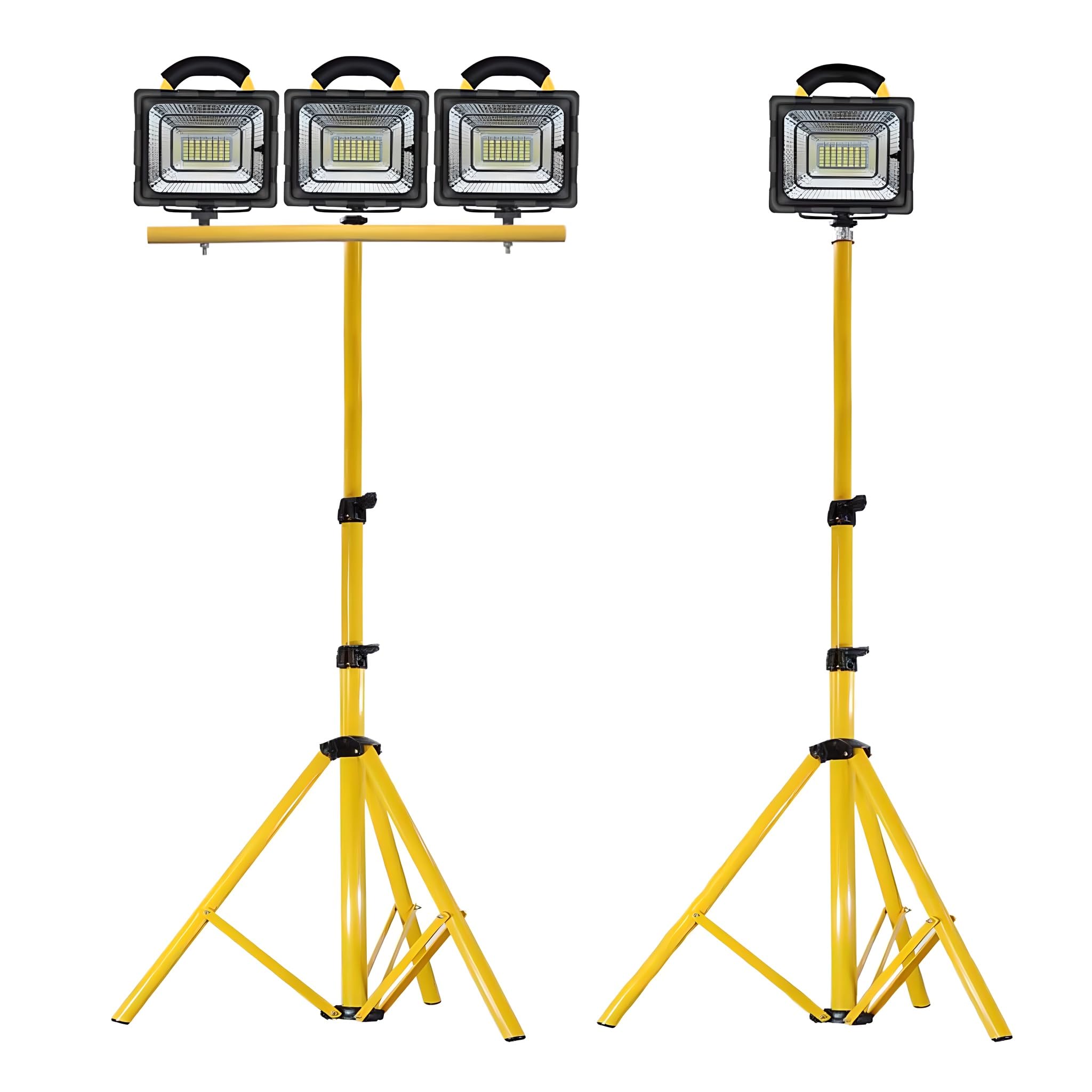 Luz de trabajo LED recargable, luz de trabajo LED portátil con iluminación puntual y carga USB, luces impermeables IP65 para exteriores, camping, sitio de construcción, taller, garaje Remote 12-38h