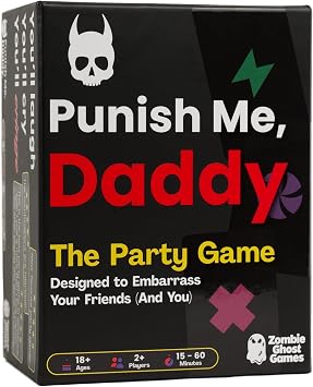 Punish Me, Daddy Zombie Ghost Games Card Game for Adults - Fun Inappropriate Party Game for Game Night Groups, Parties, Birthdays, Bachelor/Bachelorette Parties - Dirty NSFW Drinking Game Gift - 18+