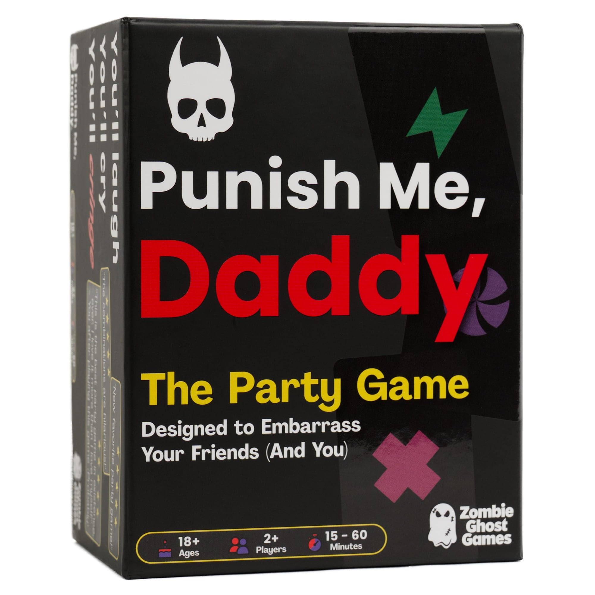 Punish Me, Daddy - Wildes Partyspiel für Erwachsene ab 18 Jahren, lustige Pflichten, Drehungen und Strafen, lustiges Kartenspiel für Partys, Spielabende und Trinkspiele, leicht zu lernen