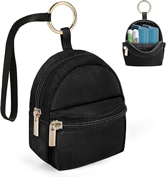 Likesing Asthma Inhaler Case, Large Inhaler Holder Keychain, Bag Only-Black