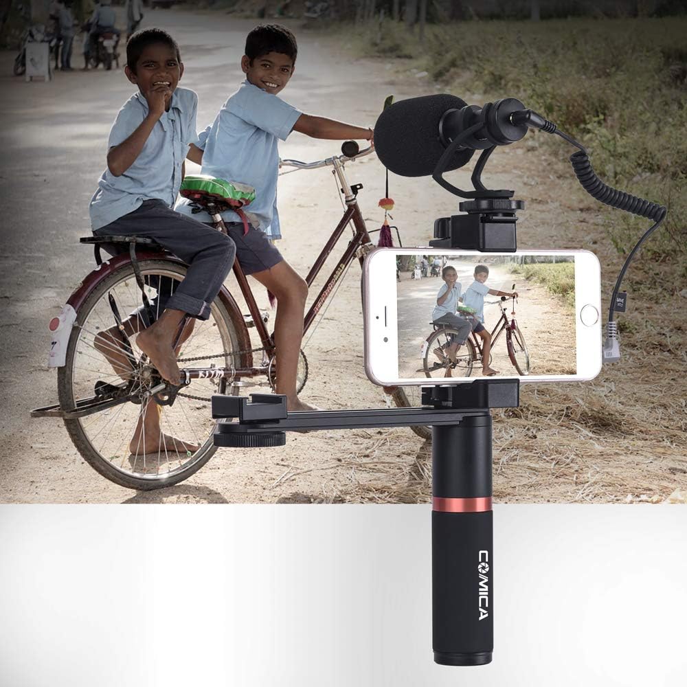Exclusive Discount 70% Price Comica CVM-VM10-K4 Smartphone Video Microphone Kit with Grip Handle, Cardioid Video Shotgun Microphone,Vlogging Recording Kit for iPhone X,XR,XS,11 Pro,12,Samsung Huawei Android Smartphones etc. Free Shipping Offer Comica CVM-VM10-K4 Smartphone Video Microphone Kit with Grip Handle, Cardioid Video Shotgun Microphone,Vlogging Recording Kit for iPhone X,XR,XS,11 Pro,12,Samsung Huawei Android Smartphones etc.