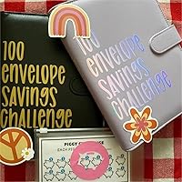 Vista 4 de Carpeta de desafío de 100 sobres – Libro de desafíos de ahorro 2023 con sobres, carpeta de 100 sobres, desafío de ahorro de dinero, manera fácil