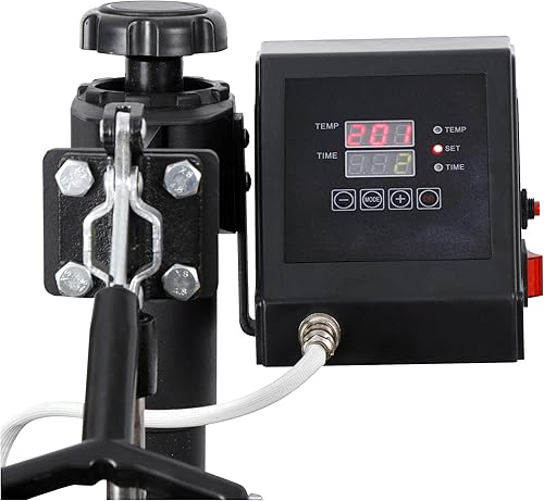 Miniatura 8 de Smartxchoices Máquina de prensa de calor 5 en 1 de 15 x 12 pulgadas, máquina de prensado de camisetas de transferencia de sublimación para
