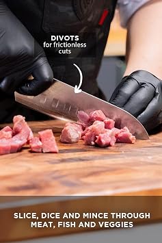 Dalstrong Santoku Knife - 7 inch - Shogun Series - Damascus - Japanese AUS-10V Super Steel 67 Layers - Black G10 Handle - Vegetable Knife - Vacuum Treated - Kitchen Knife - Sheath Included
