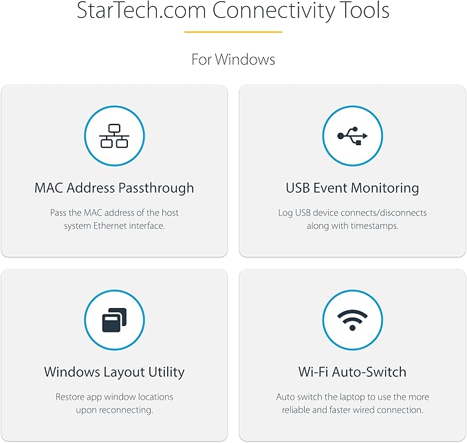 StarTech.com Adaptador USB-C Multipuerto, 4K 60Hz HDMI, Hub 3 Puertos USB, 100W PD miniatura 8