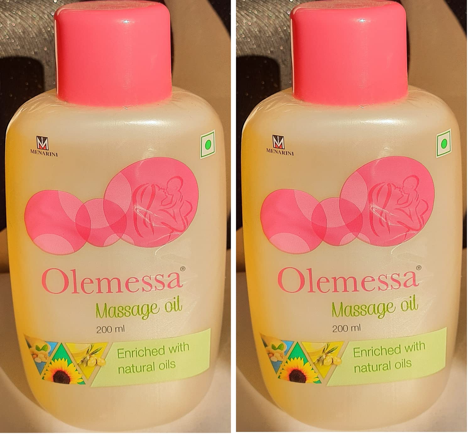 Amazon.in Buy Menarini Olemessa Baby Massage Oil 400ml (Pack of 2