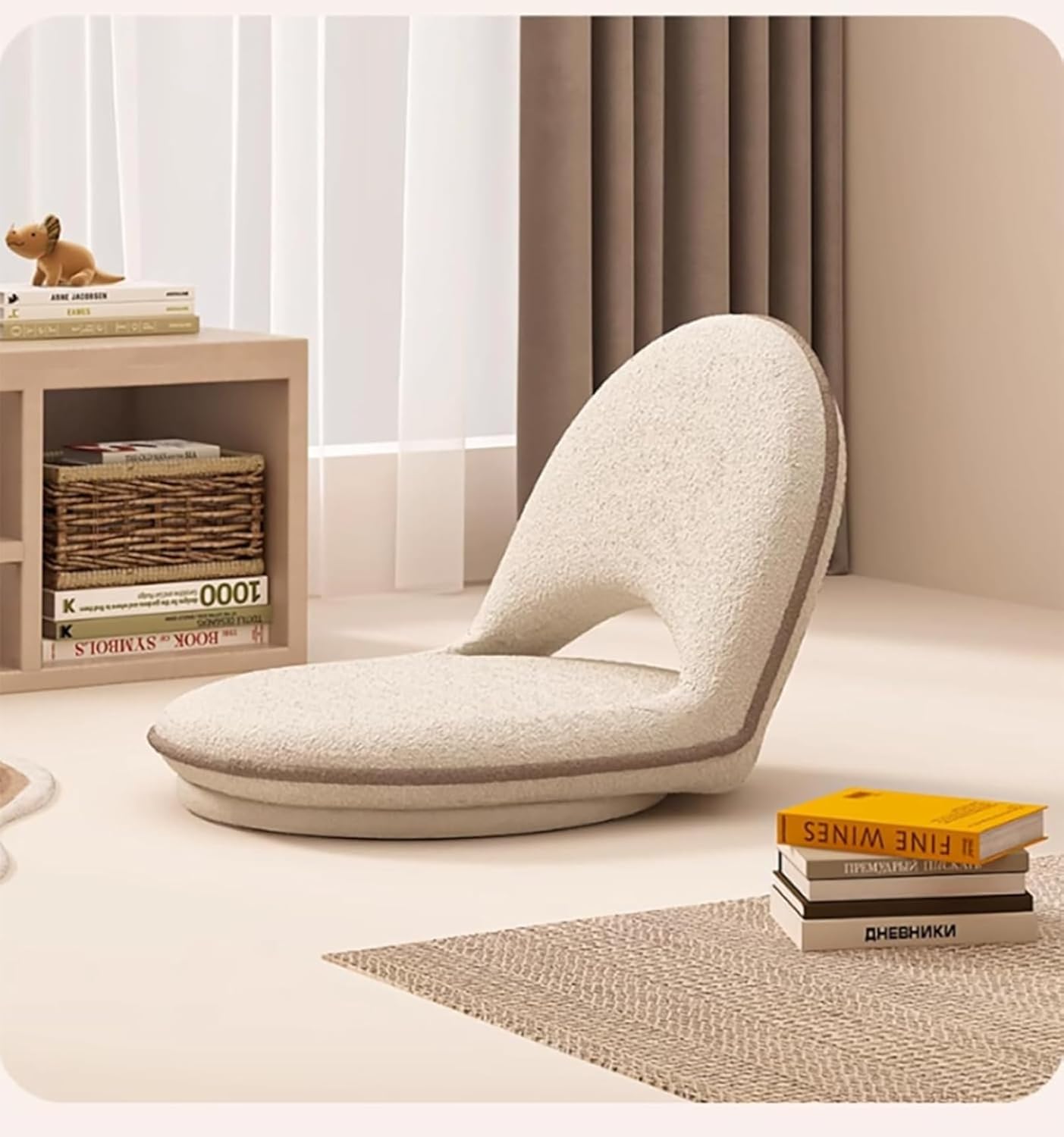 東谷 AZUMAYA 座椅子 ローチェア NRS-428 横幅53×奥行67×高さ66.5×座面