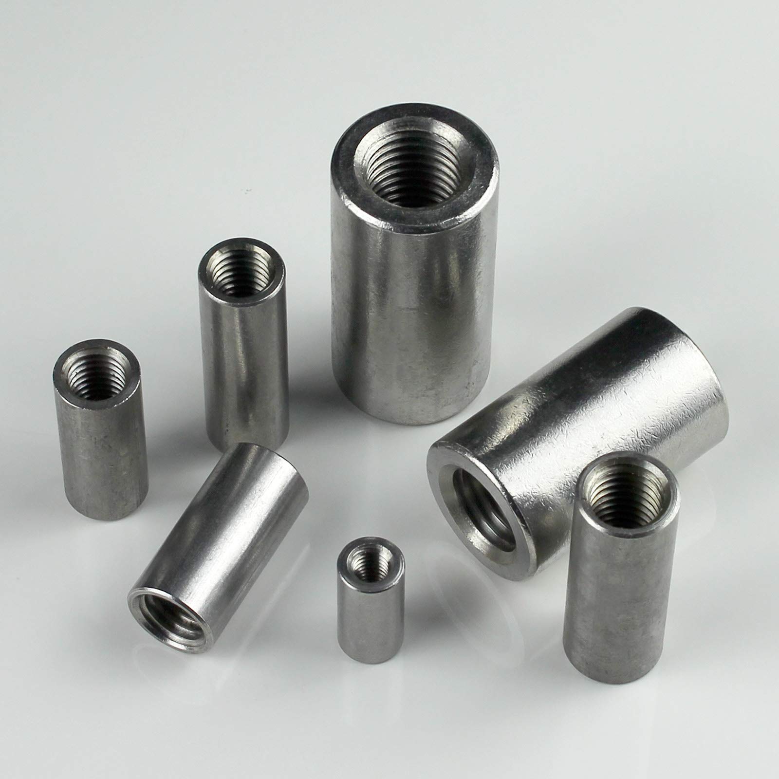 Verbindungsmuttern Rund A2 Edelstahl DIN 9070 Langmuttern  