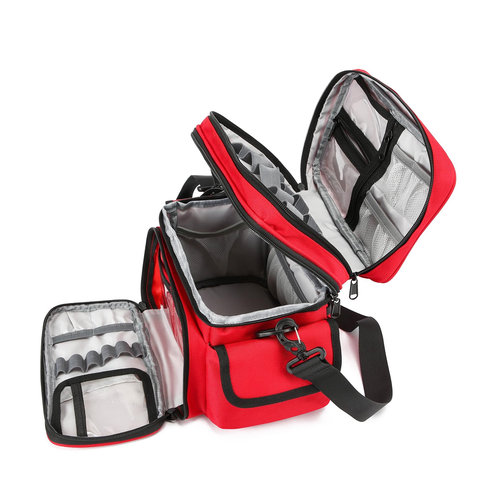 Sac médical Familial Vide, Double Couche pour Fournitures médicales d'urgence, Sac de Premiers Secours adapté pour Une Utilisation à la Maison ou en Voyage, Bleu, L