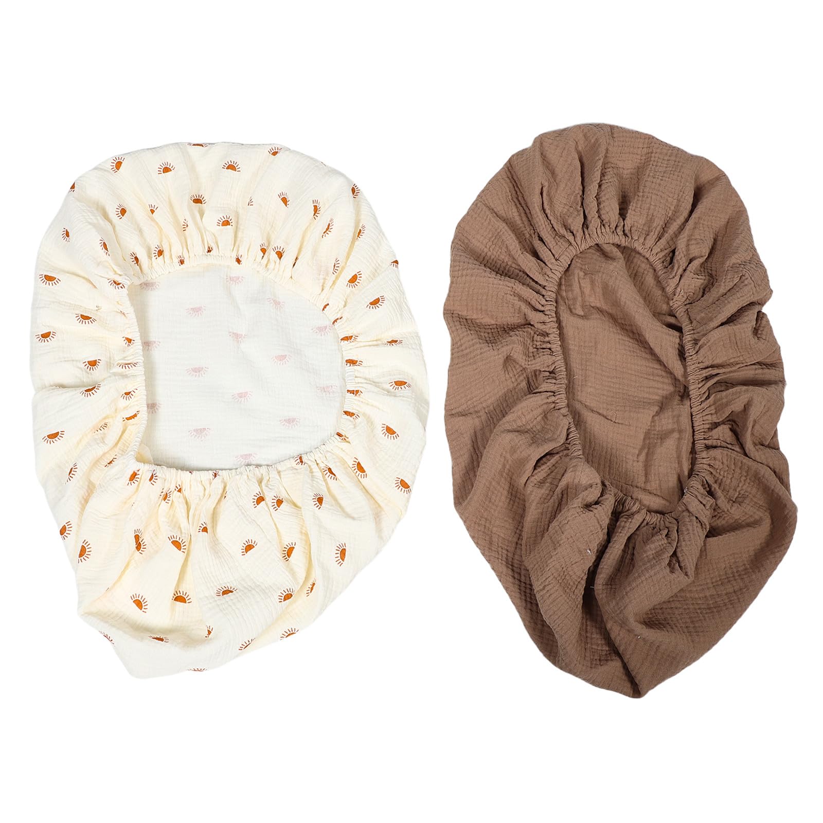 2 fundas de algodón para cambiador de pañales, funda y transpirable para cambiador de bebés, accesorio cómodo para la habitación del bebé, 81,2 cm (31,89 pulgadas)