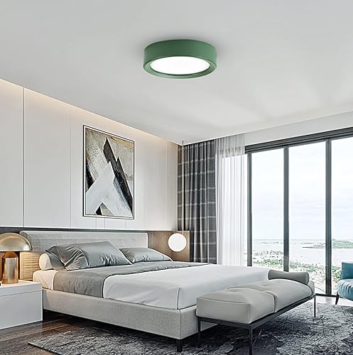 Miniatura 2 de Lámpara de techo led gris blanco pequeña luz de techo fácil de limpiar fuerte transmisión de luz económica y duradera antióxido circular luz