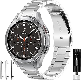 OTOPO Cinturino in metallo compatibile con Samsung Galaxy Watch 4 Classic da 46 mm, cinturino di ricambio in acciaio inossidabile massiccio, design speciale per Samsung Galaxy Watch4 Classic 46 mm