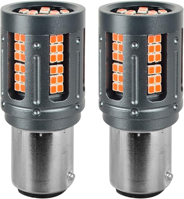 Safego 1157 BAY15D P21/5W LED Light Bulbs Canbus 2016 84SMD Super Bright Anti-stroboscopic for Car Tail Light, Brake Lights 10W 12V 800LM Red, 2PCS