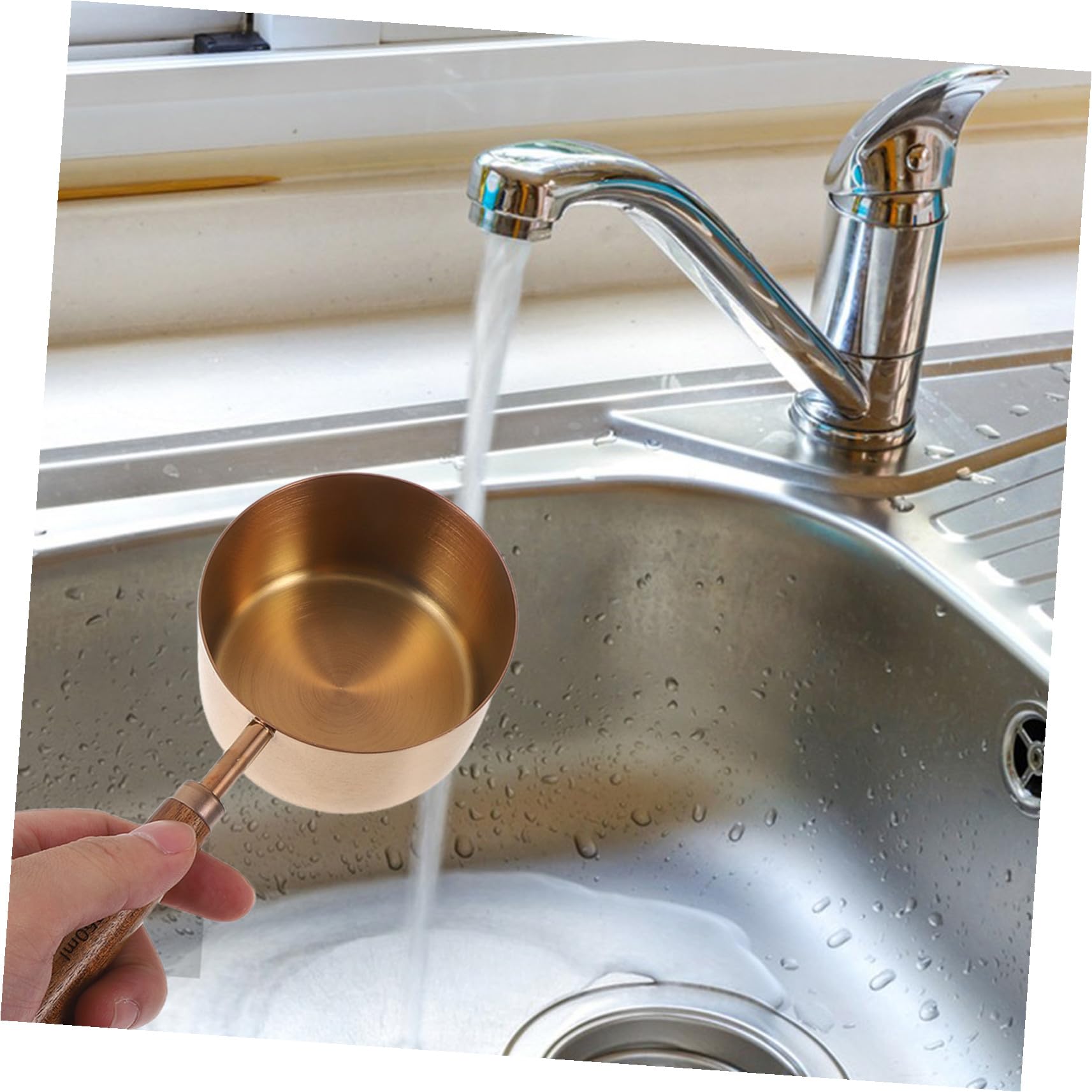 Ciieeo 8 Piezas Tazas Medidoras De Alimentos Cucharadas Cucharas Medidoras De Líquidos De Té Pequeñas Herramientas Para Hornear De Cocina Rose Gold