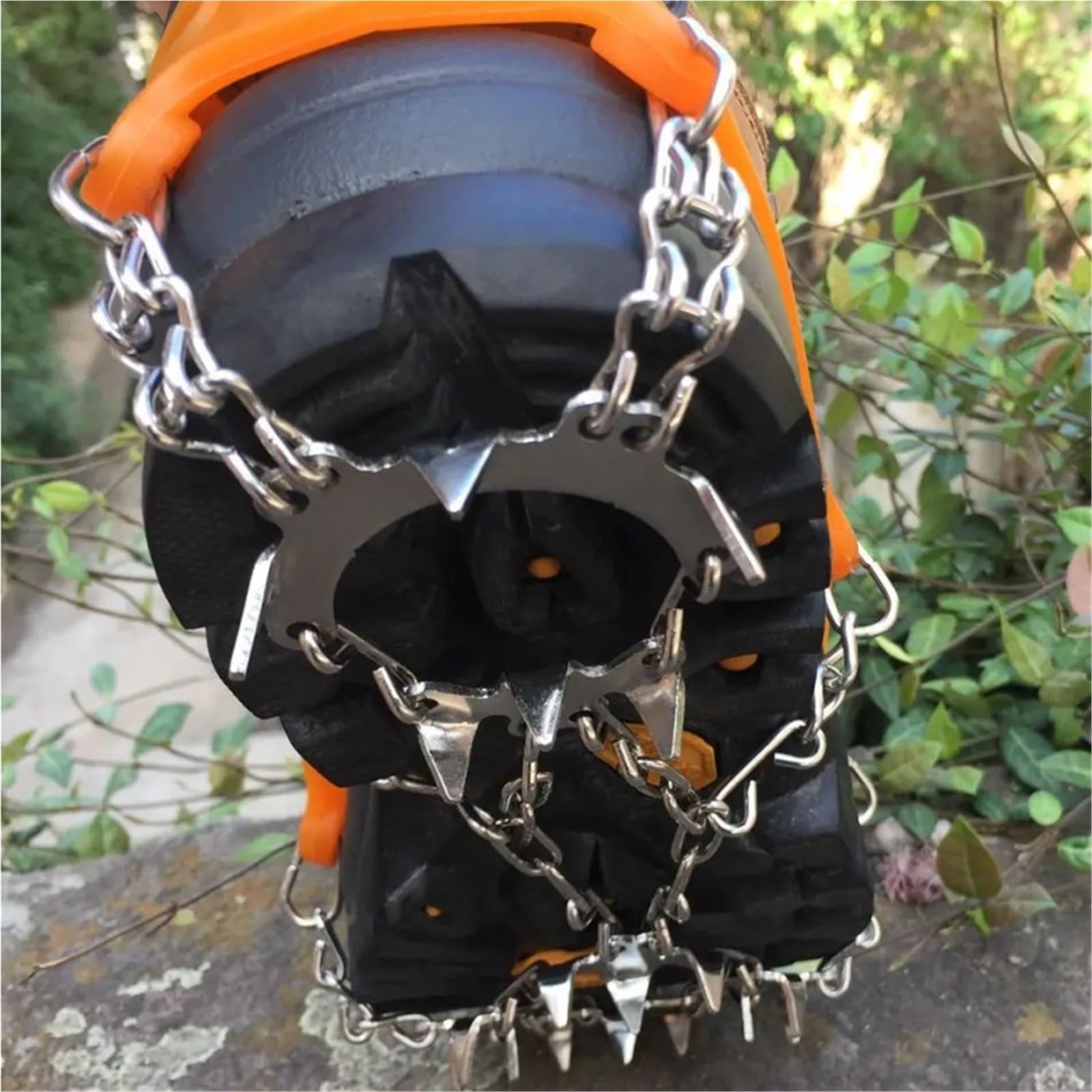 Crampons Ramponi in acciaio, antiscivolo, for escursionismo, arrampicata, neve, catene, artigli, copri-stivali