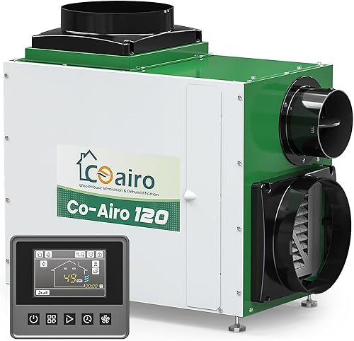 Deshumidificador para toda la casa de 208 pintas, deshumidificador de espacio de arrastre con función de aire fresco y manguera de drenaje de hasta