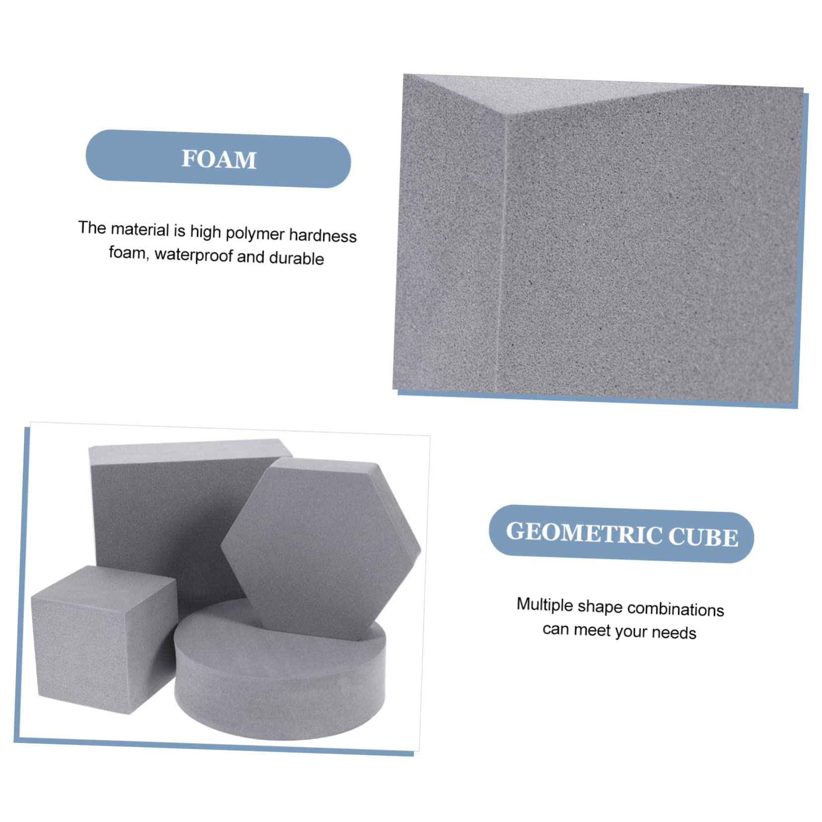 Angoily Fotorequisiten Set - Geometrische Schaumstoffwürfel Für Produktfotos
