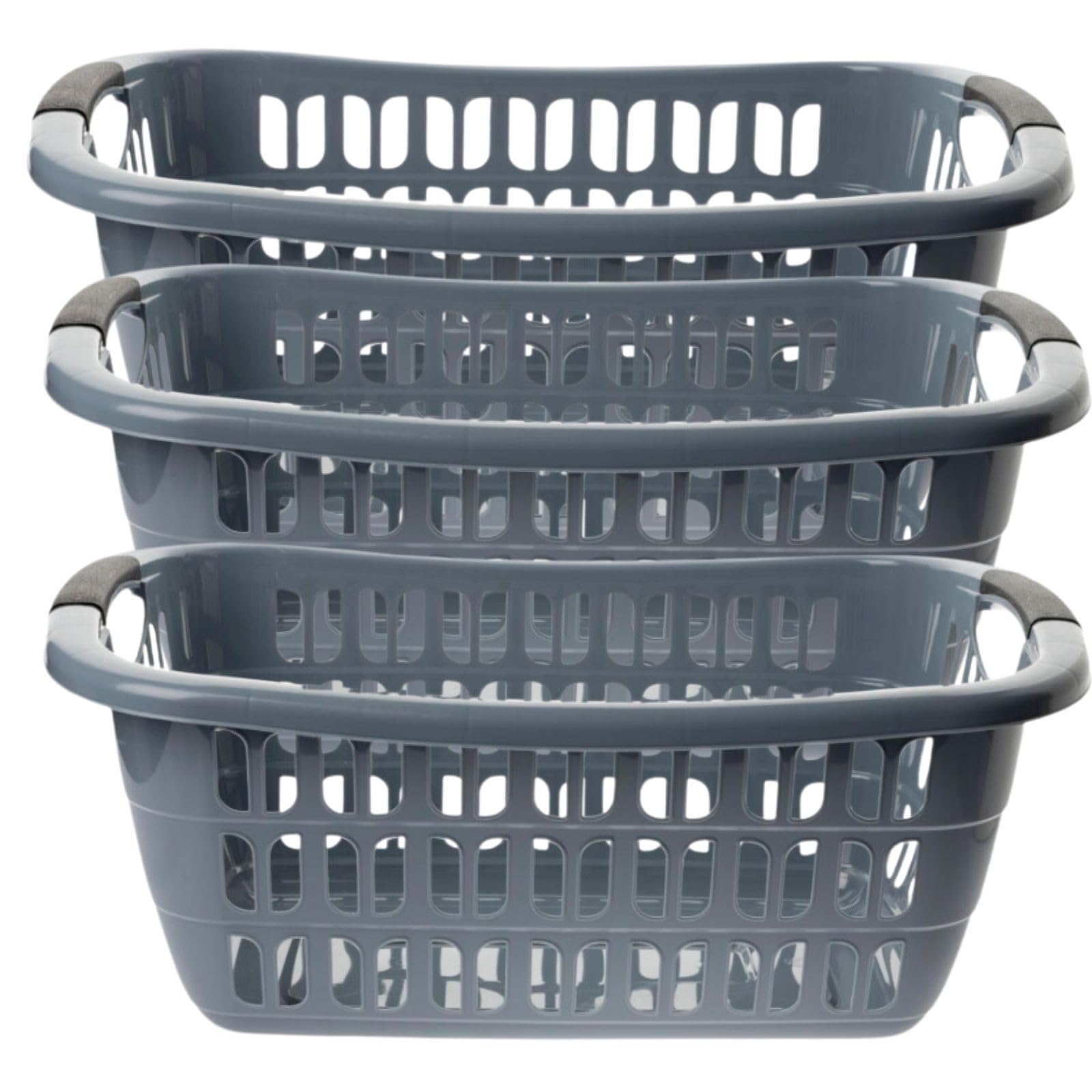 Panier à linge aéré pour éviter les mauvaises odeurs grâce au lot de 3 bacs