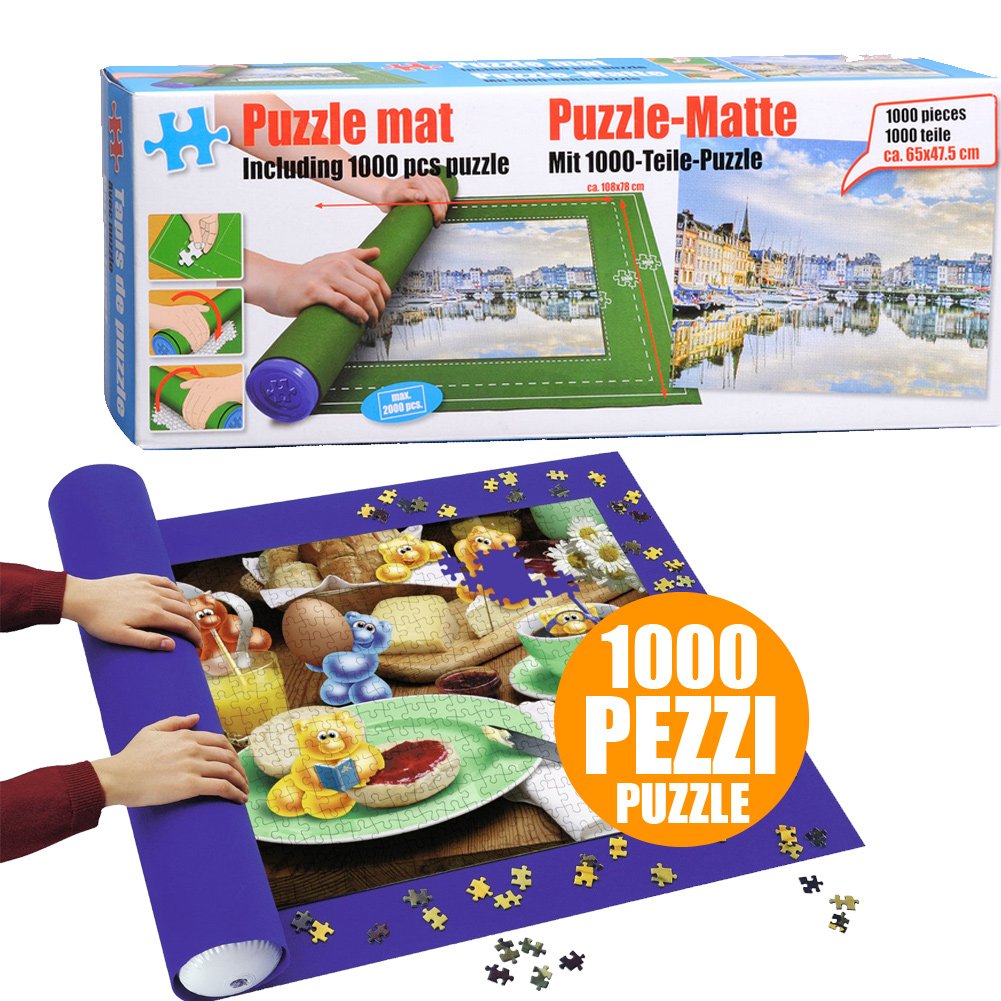 BAKAJI No Brand 52854  Mat Jigsaw Puzzle  1000 Pieces