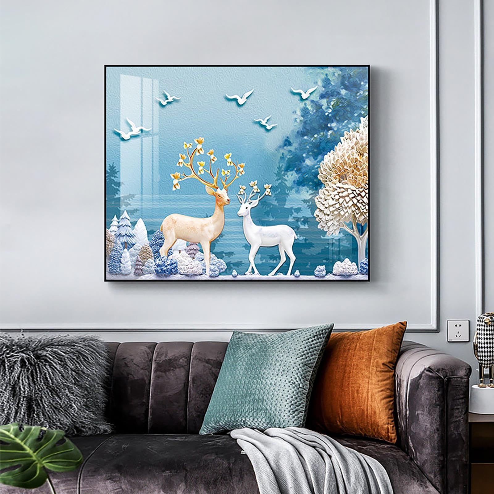 Cubre Cuadro Eléctrico Decorativo, Estilo Nórdico, Cristal, Sin Perforar