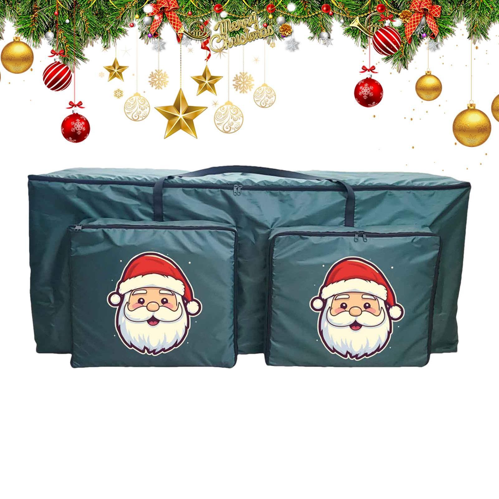 Rangement pour couronne de Noël et grand sac de rangement pour sapin étanche