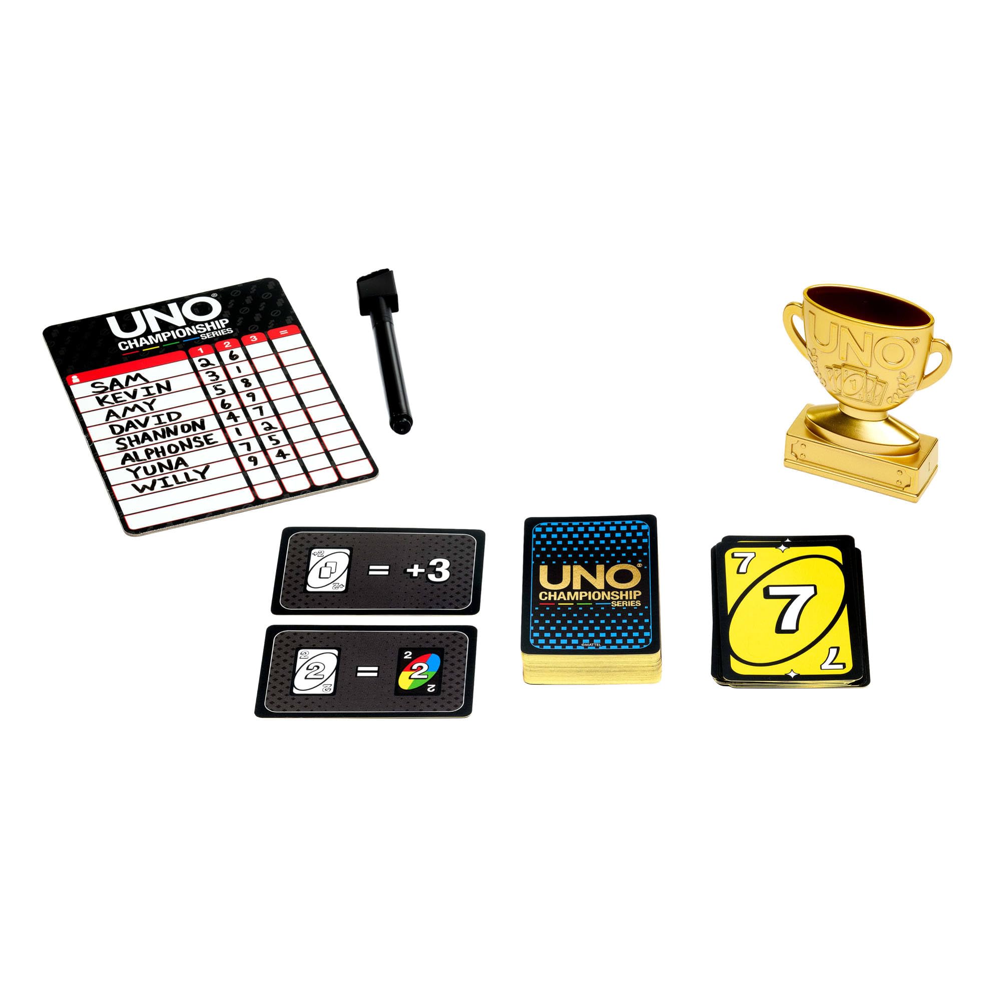 Mattel Games UNO Championship Series Erweitertes Turnierset, ab 7 Jahren