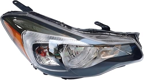 Miniatura 5 de CNCEST Conjunto de faros delanteros halógenos derechos - ajuste directo  carcasa cromada lente transparente - para modelos Subaru Impreza 2015-2016