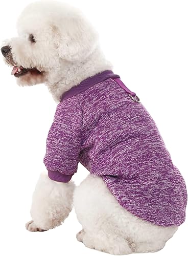 Miniatura 4 de Suéter para perro, suéteres para perros pequeños, paquete de 2, 3 unidades, ropa cálida y suave para mascotas para cachorros, gatos medianos y