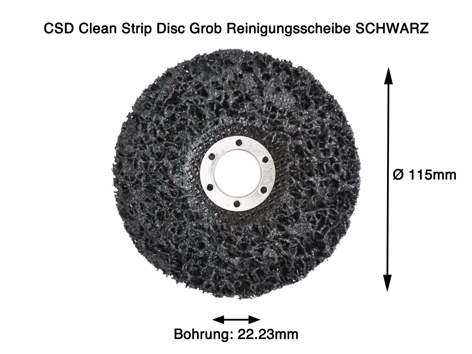 MENZER Black Klett-Schleifscheiben, 290 X 250 Mm, 12-Loch, F