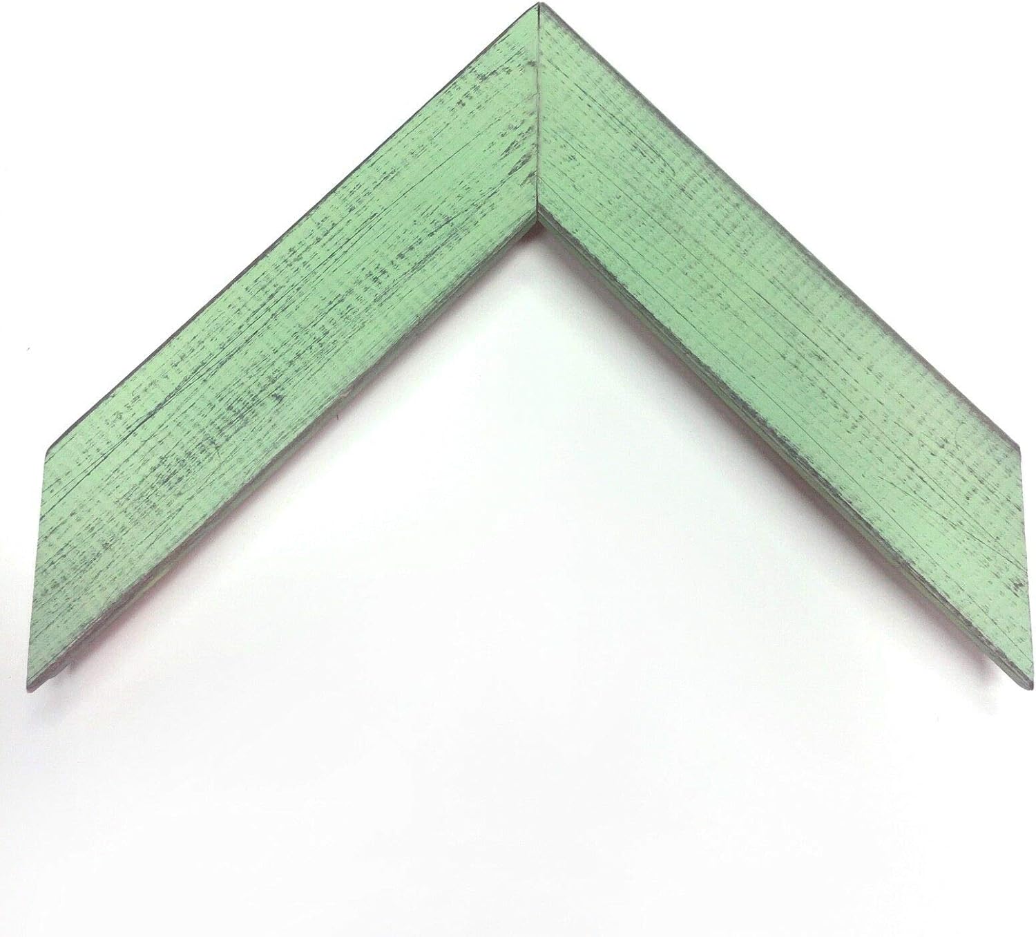 1 1/2" Country Rustic Readymade Wood Picture Frame (Mint) (12X18, No Acrylic Glass)