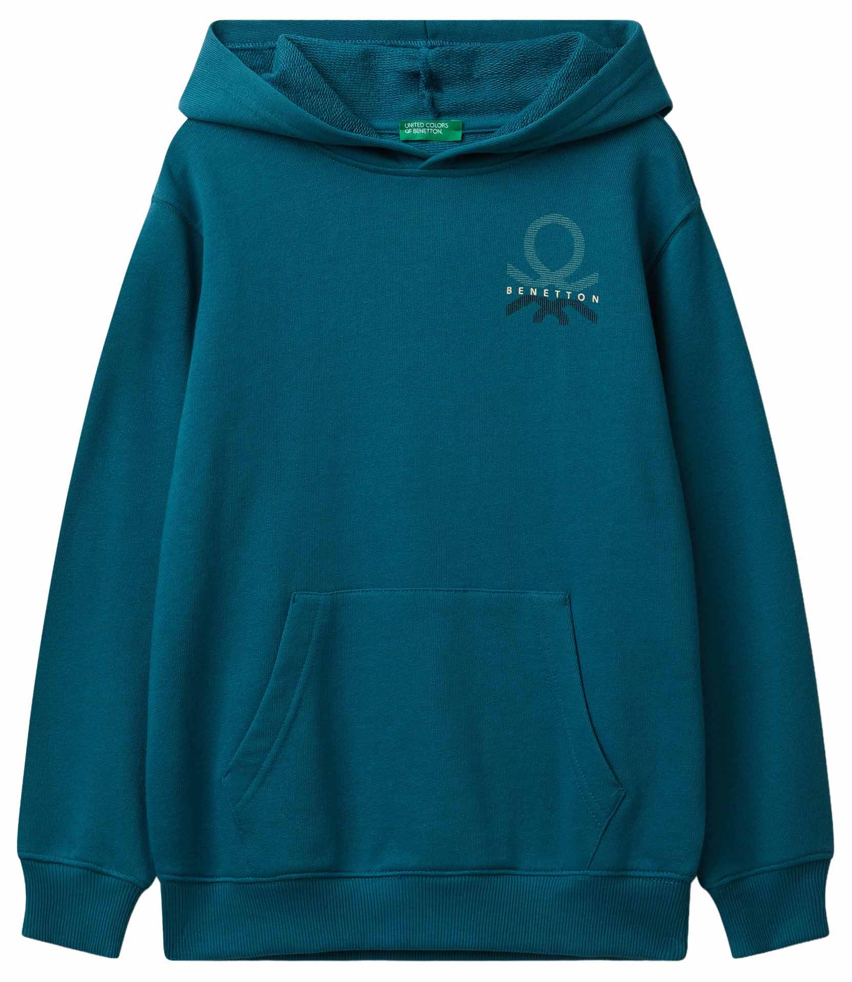 Sweat à Capuche Bleu pour Enfants - United Colors of Benetton