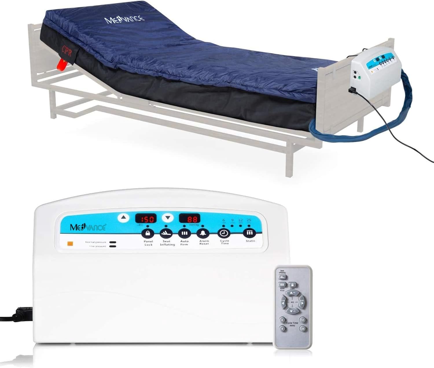 MedVance Medical Low Air Loss Mattress Replacement System with Alarm