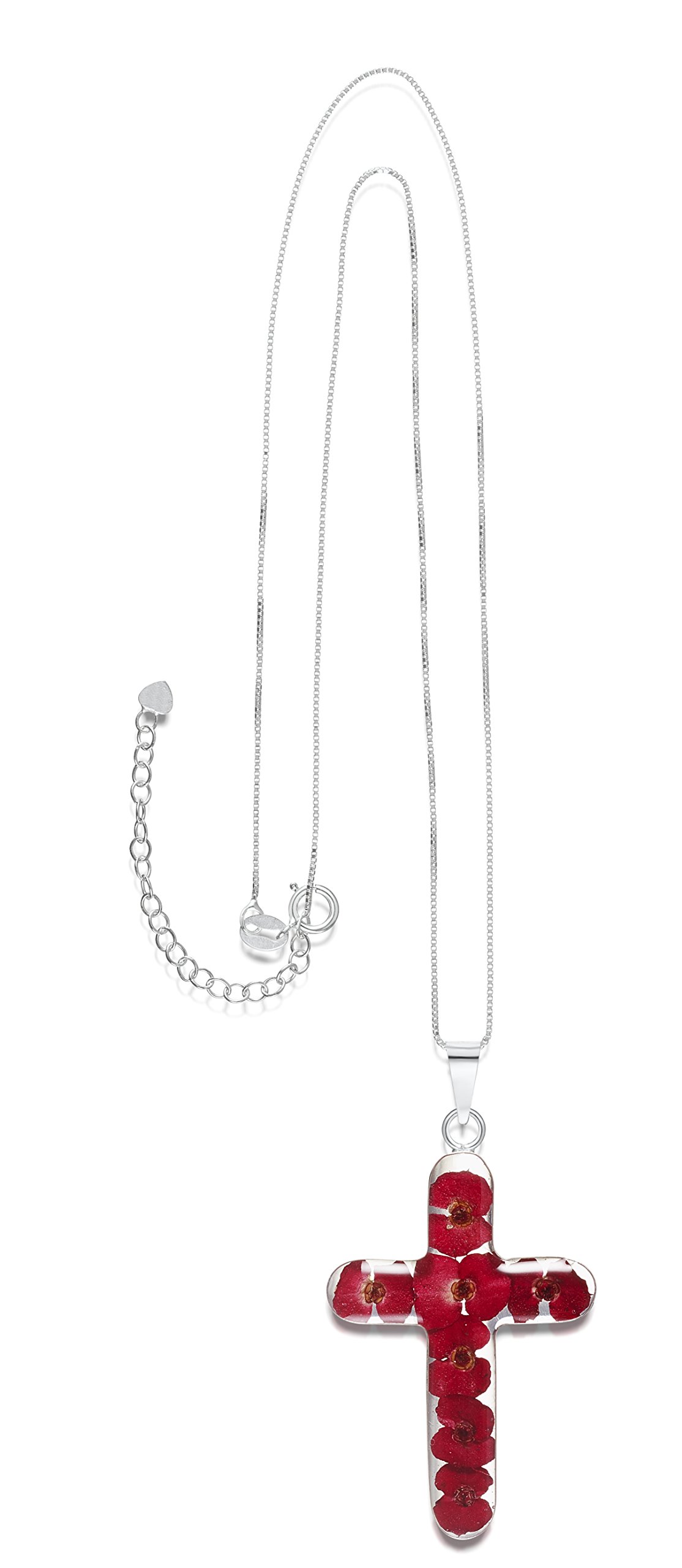 Shrieking Violet Collana con ciondolo a forma di croce in argento Sterling 925