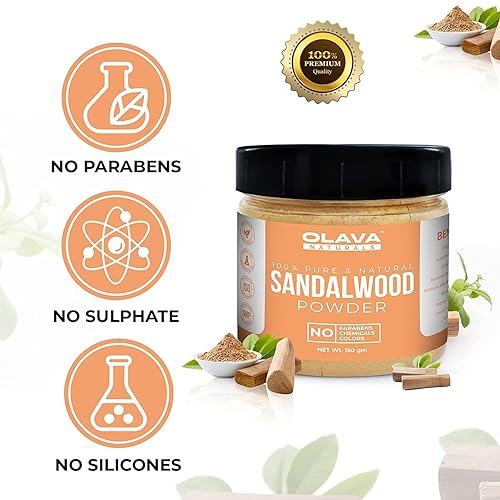 Miniatura 6 de Polvo de sándalo para cara, 100% puro y natural, polvo de Chandan para paquete facial, máscara facial, polvo de madera de sandalia original para