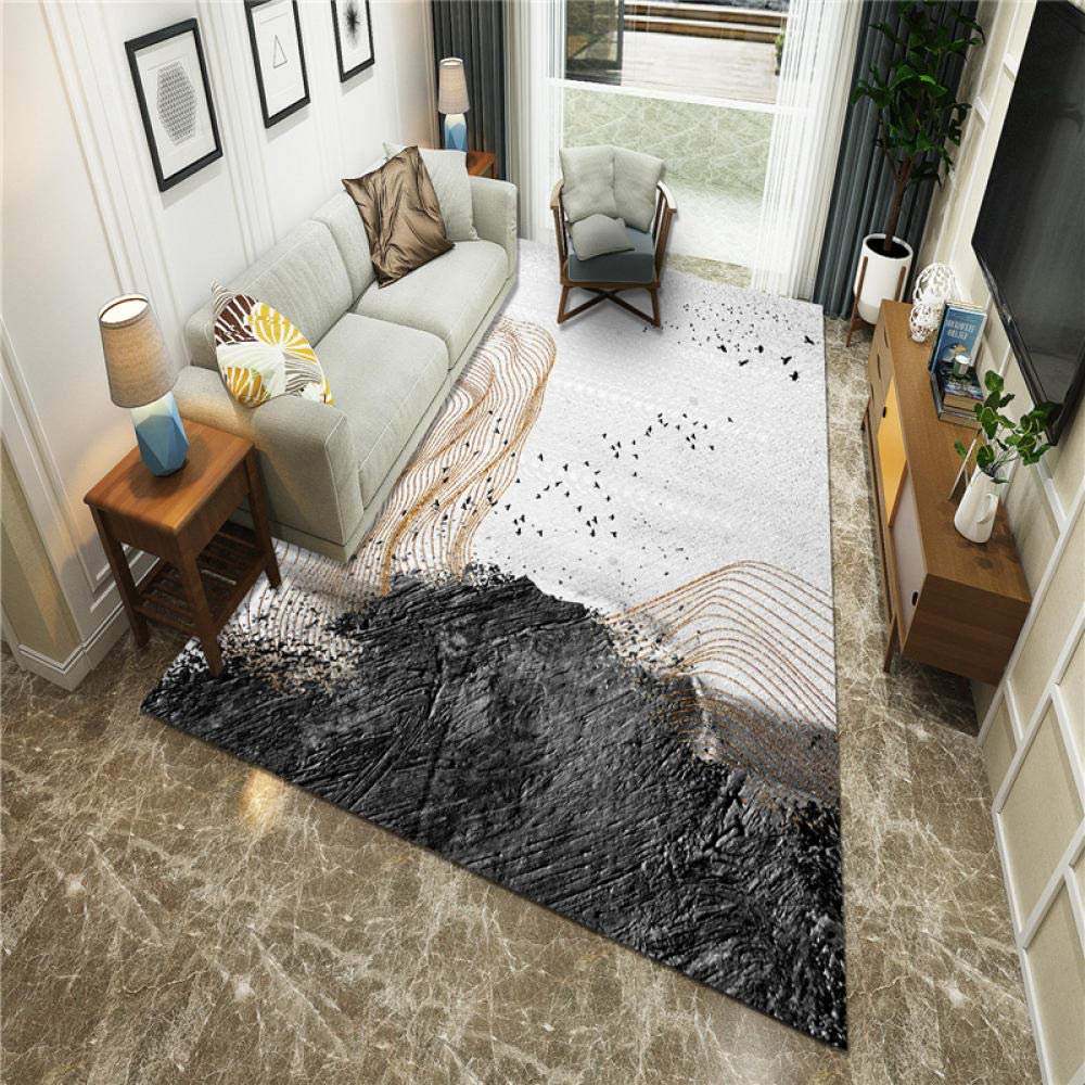 Tapis antidérapant velours de cristal pour chambre et salon moderne