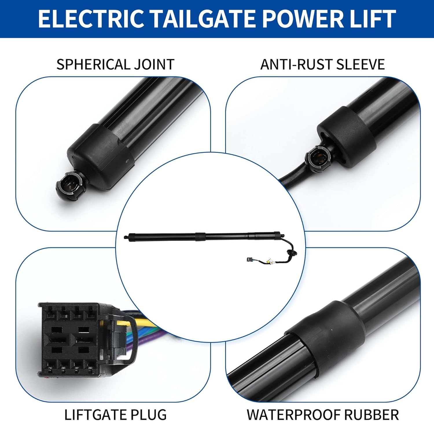 DOFFO Auto Ammortizzatori Cofano Posteriore elettrica per Volvo XC40 536 2019-2024 (L) 32296296 (R) 32296297,Baule Molle a Gas Strut Ascensore Portellone Idrauliche Staffa Bagagliaio Supporto
