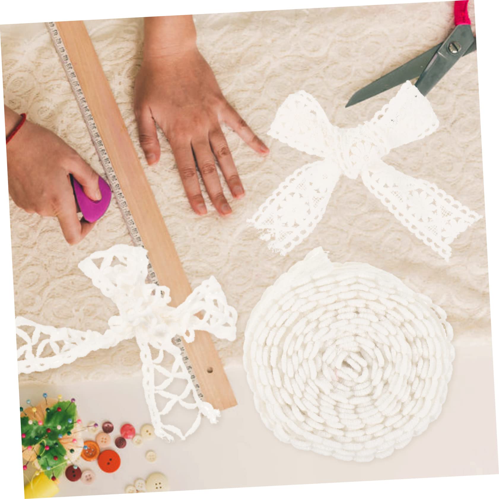 STOBOK 12rollos Cintas De Encaje Para Manualidades De Yardas Ribetes Para Decoración De Ropa y Accesorios De Costura