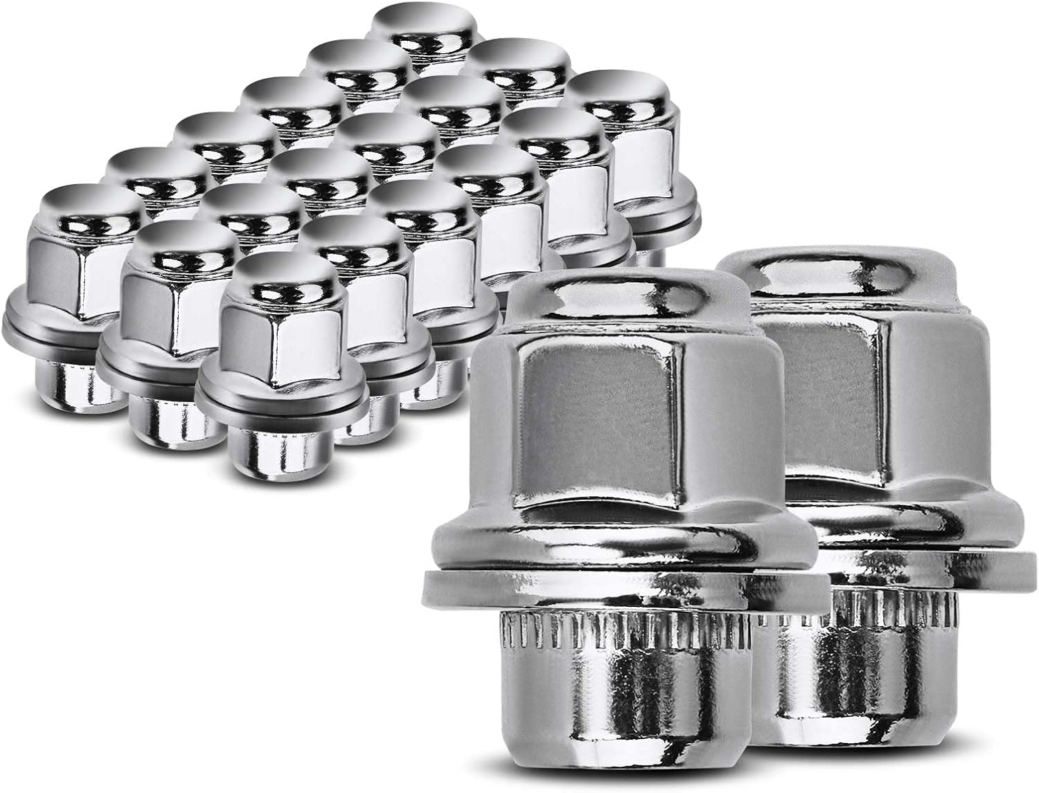 APremium Front and Rear Wheel Lug Nuts Compatible with