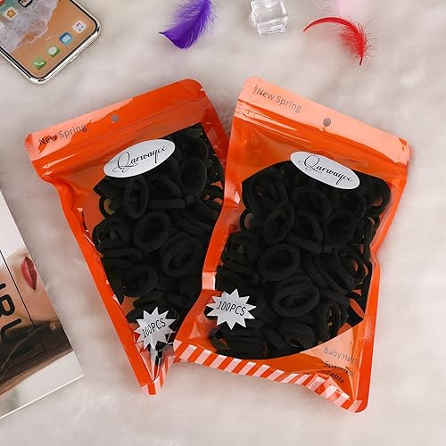 Vista 23 de Bandas de pelo infantiles lazos para el pelo del bebé (color oscuro)